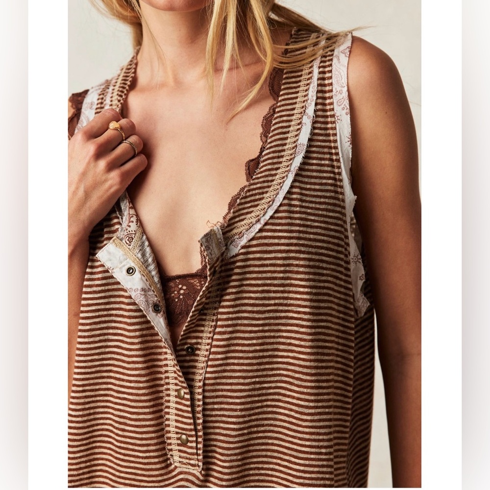 We The Free Love Language Tank NWT Size M